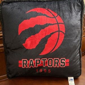 NBA Raptors Black and Red Accent Pillow